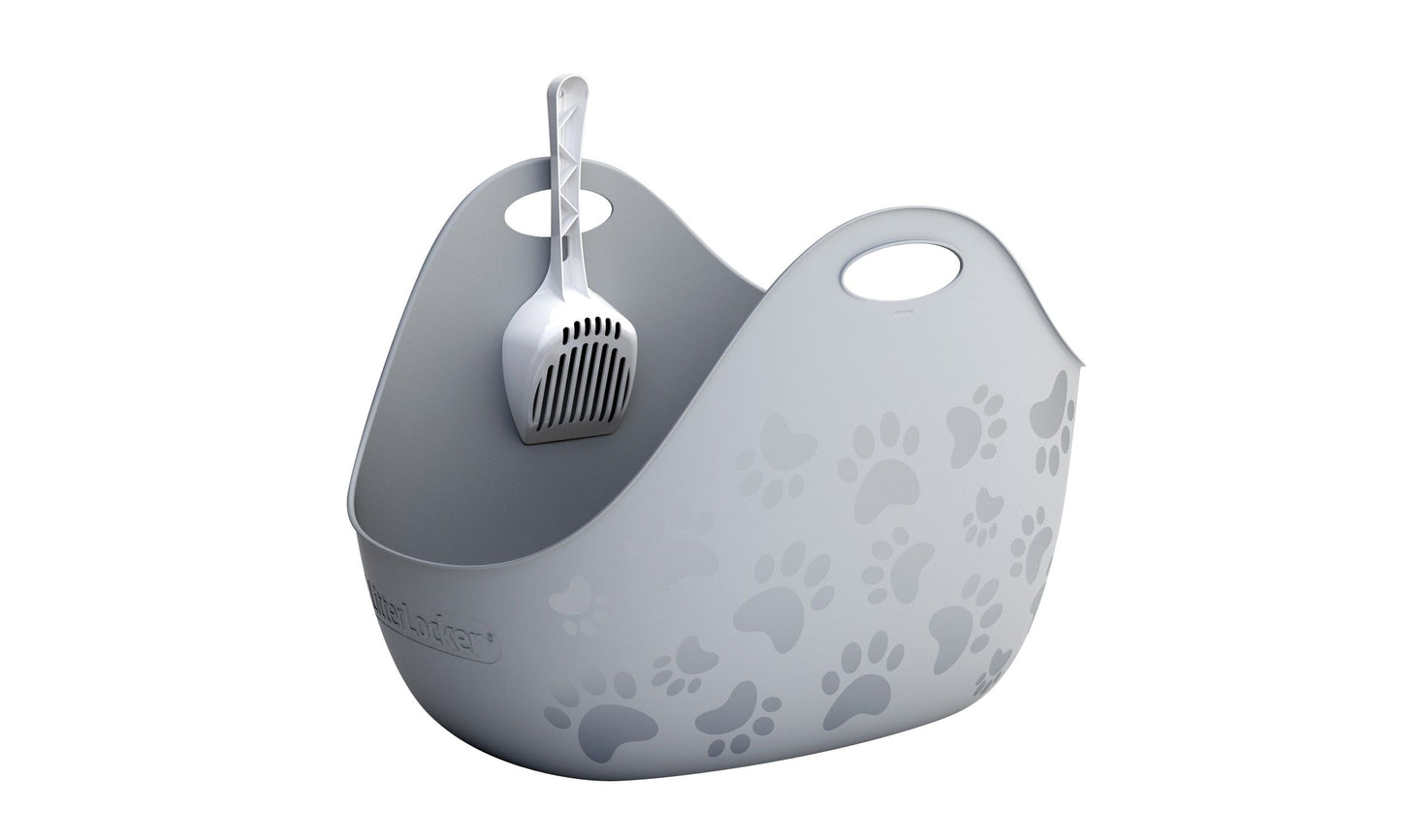 Litter Genie Chat Bac A Litiere Avec Pelle - Gris
