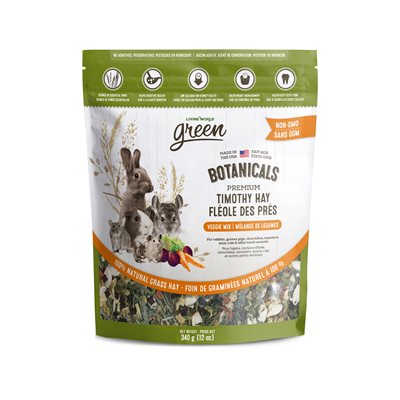 Living Wolrd Green Timoty Hay Veggie Mix 340G