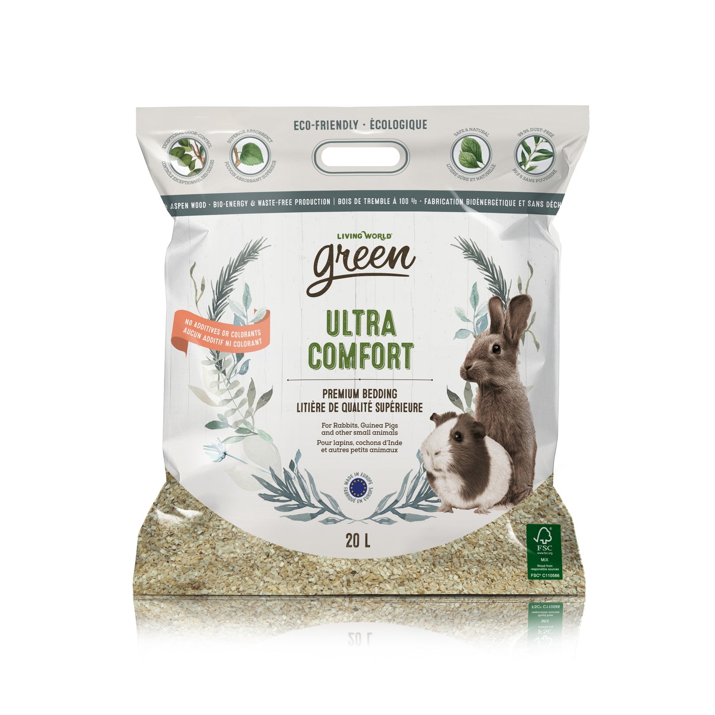 Litière Ultra Comfort Living World Green De Qualité Supérieure