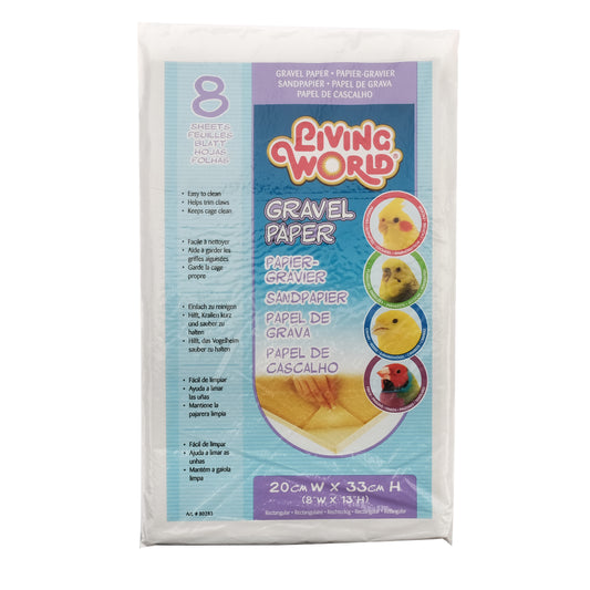 Papier-gravier Living World, petit, 20 x 32,5 cm, paquet de 8