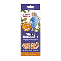 Bâtonnets Living World, gâteries pour perruches, miel, paquet de 2, 90 g (3,2 oz)