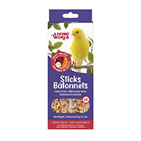 Bâtonnets Living World, gâteries pour serins, fruits, paquet de 2, 60 g (2,1 oz)