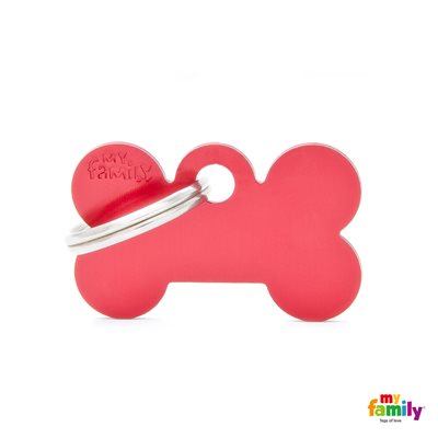 Medaille Small Bone Aluminium Red