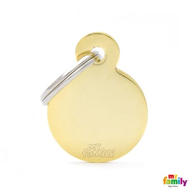 Medaille Small Roung Golden Brass