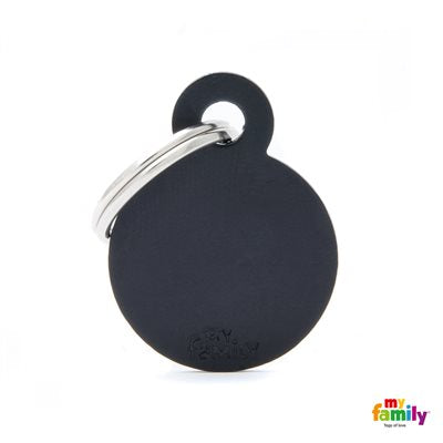 Medaille Small Round Aluminium Black