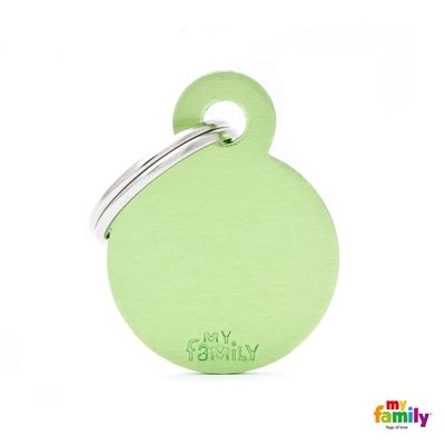 Medaille Small Round Aluminium Green