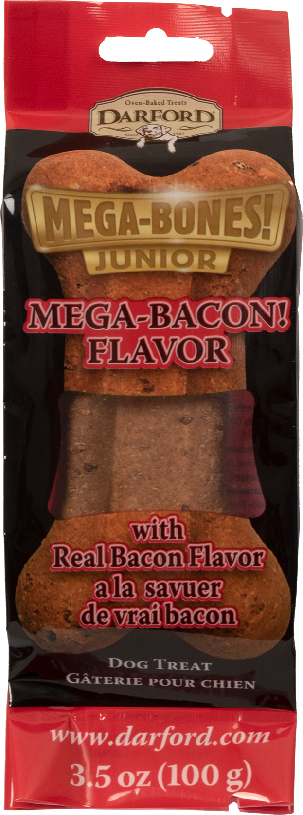 Darford Gâteries Pour Chien Mega-bones! Junior - Bacon 3.5oz