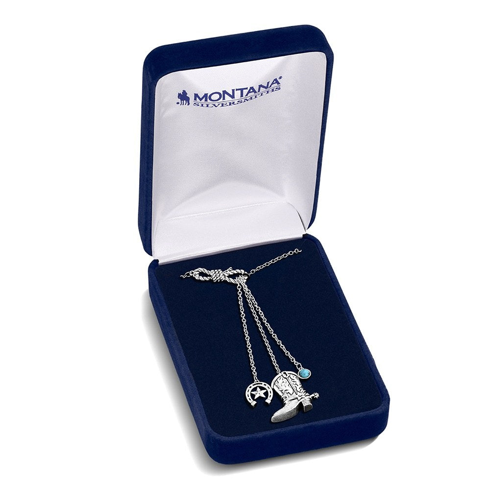 Montana Silversmiths Collier porte-bonheur Cowgirl