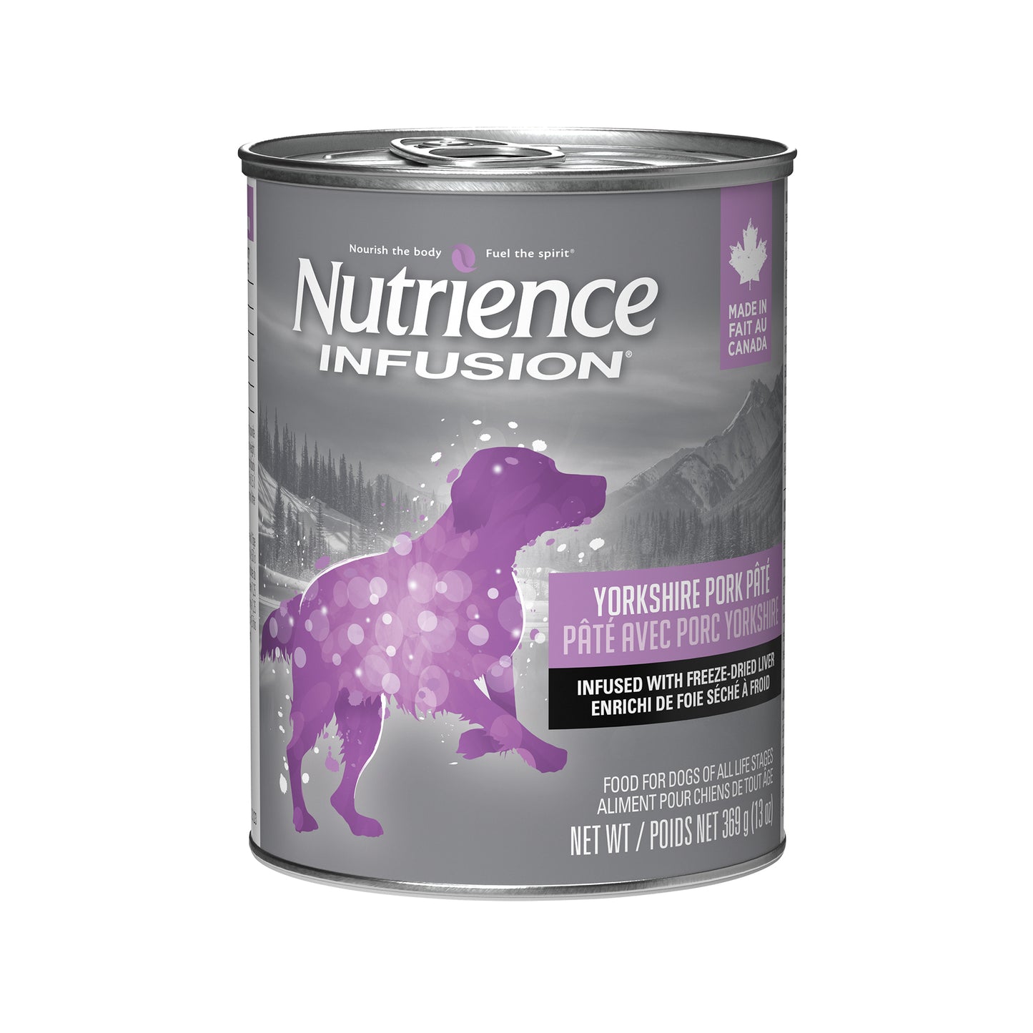 Nutrience Conserve Infusion pour chiens, Porc Yorkshire, 369 g