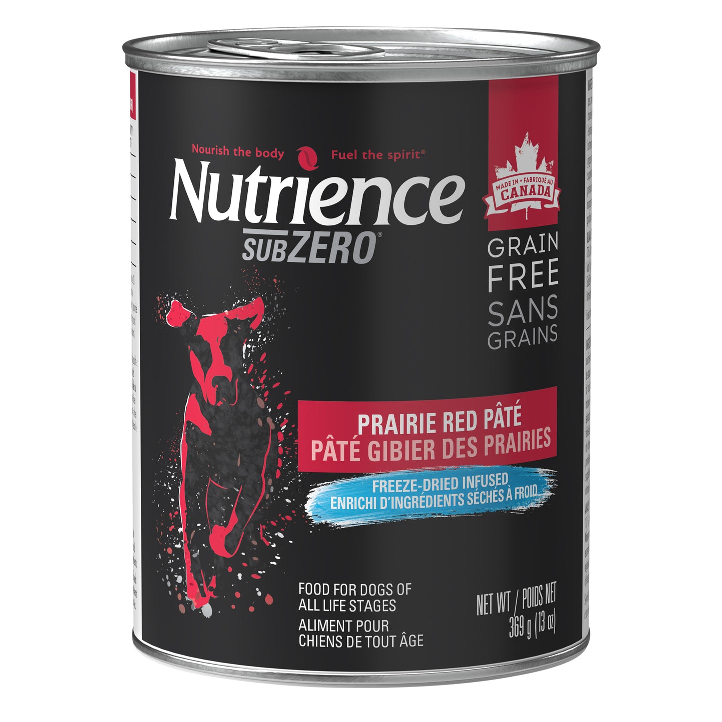 Nutrience SubZero pour chiens, Gibier des Prairies, 369 g