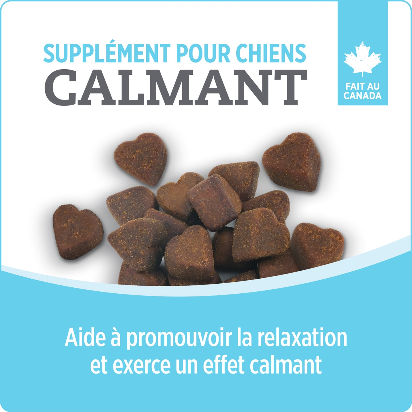 Suppléments Nutrience Care pour chiens, Calmant, 100 bouchées tendres, 400 g