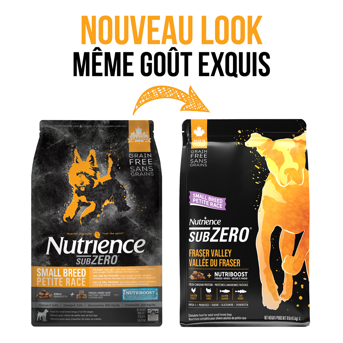 Nutrience SubZero pour chiens de petite race, Vallée du Fraser, 4,5 kg