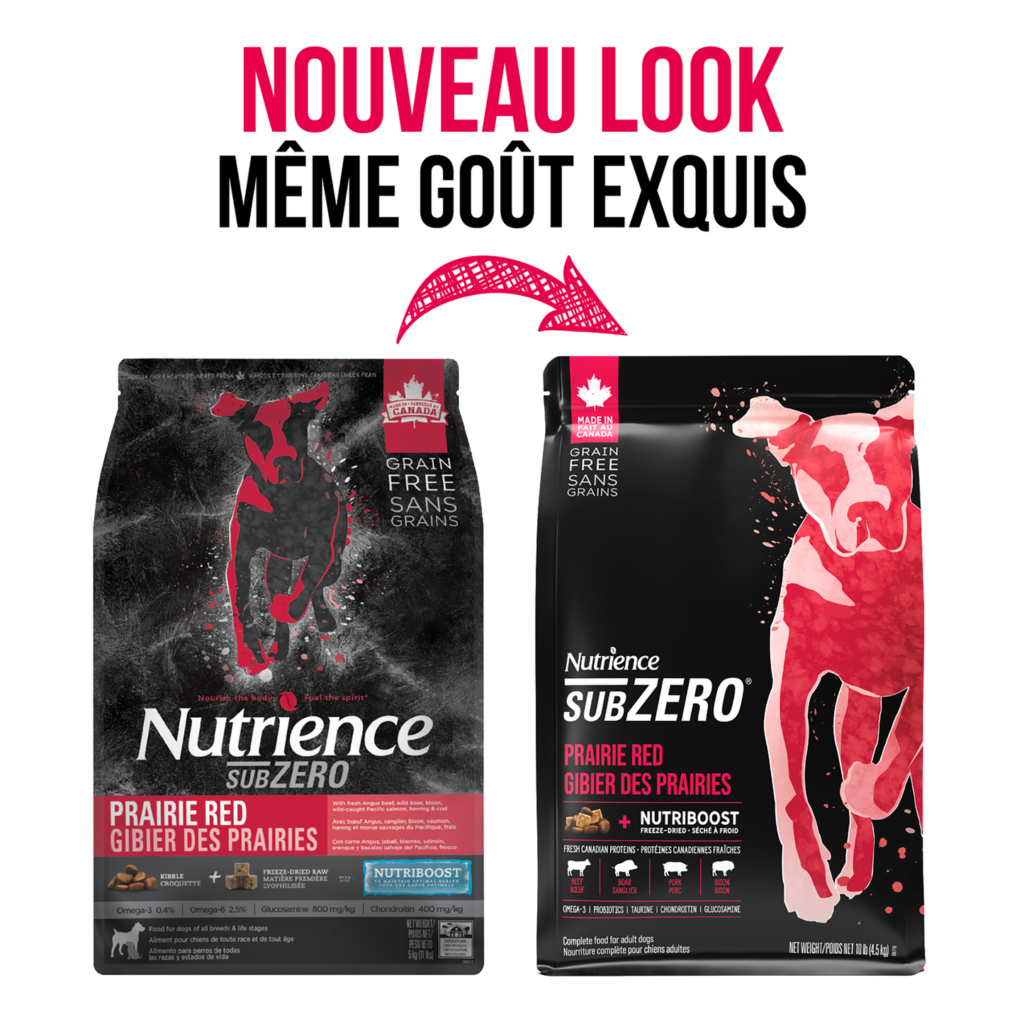 Nutrience SubZero pour chiens, Gibier des Prairies, 4,5 kg