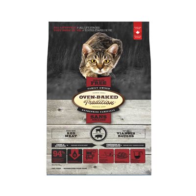 Ovenbaked Tradition Chat Sans Grains Viande Rouge 5Lbs