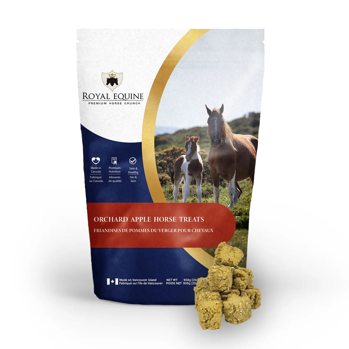 Royal equine gâteries pour chevaux de première qualité Pomme du verger 908g