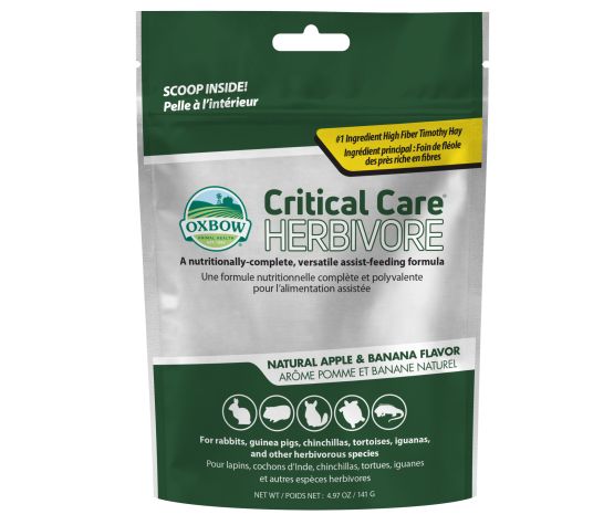 Oxbow Critical Care - Suppléments Pour Herbivore, Saveur De Pomme Et Banane 141gr