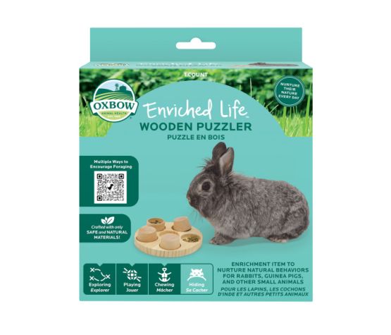 Oxbow Enriched Life - Centre Interactif Pour Rongeur, Casse-tête En Bois