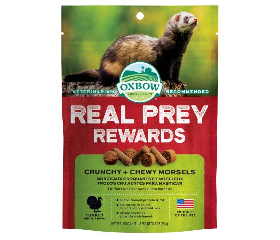 Oxbow Real Prey Rewards Gateries Croquantes Et Moelleuses Pour Furet Saveur Dinde