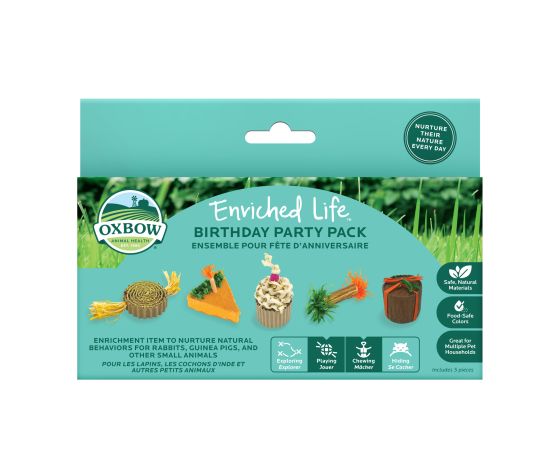 Oxbow Enriched Life - Gâterie à Mâcher Pour Rongeur, Ensemble Pour Fête D'anniversaire