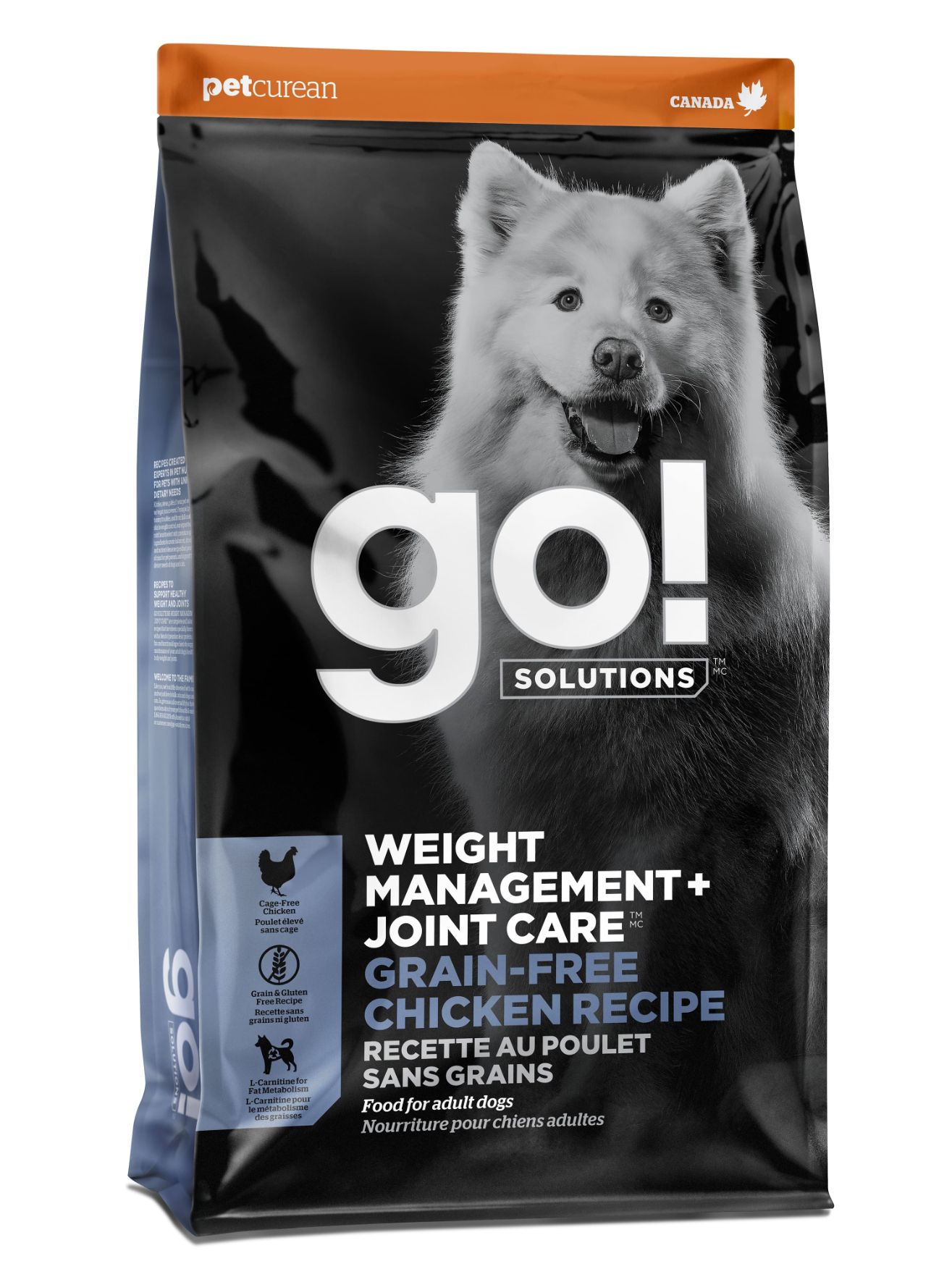 Petcurean Go! Contrôle Du Poids + Articulations Sans Grains Pour Chien Poulet 3.5 Lbs