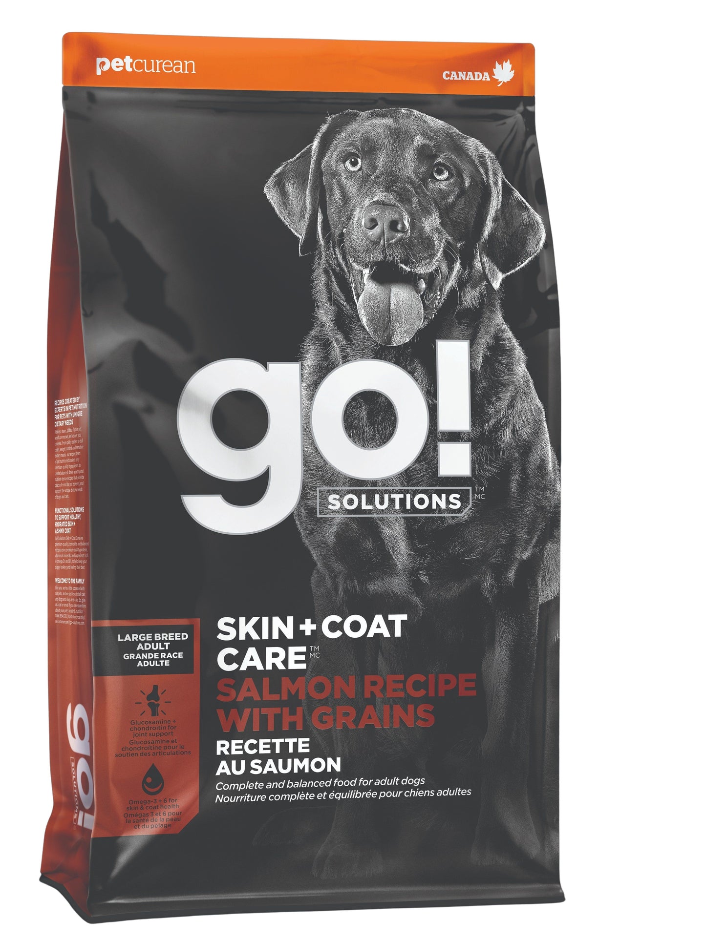 Petcurean Go! Peau + Poils Pour Chien De Grande Race Saumon 25 Lbs