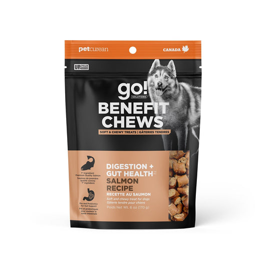 Petcurean Go! Digestion + Santé Intestinale Gâteries Tendres Au Saumon Pour Chien 170gr