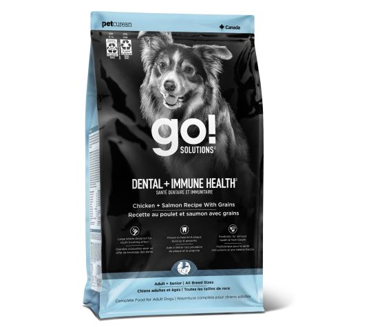 Petcurean Go! Santé Dentaire Et Immunitaire Pour Chien Poulet Et Saumon Avec Grains 4 Lbs