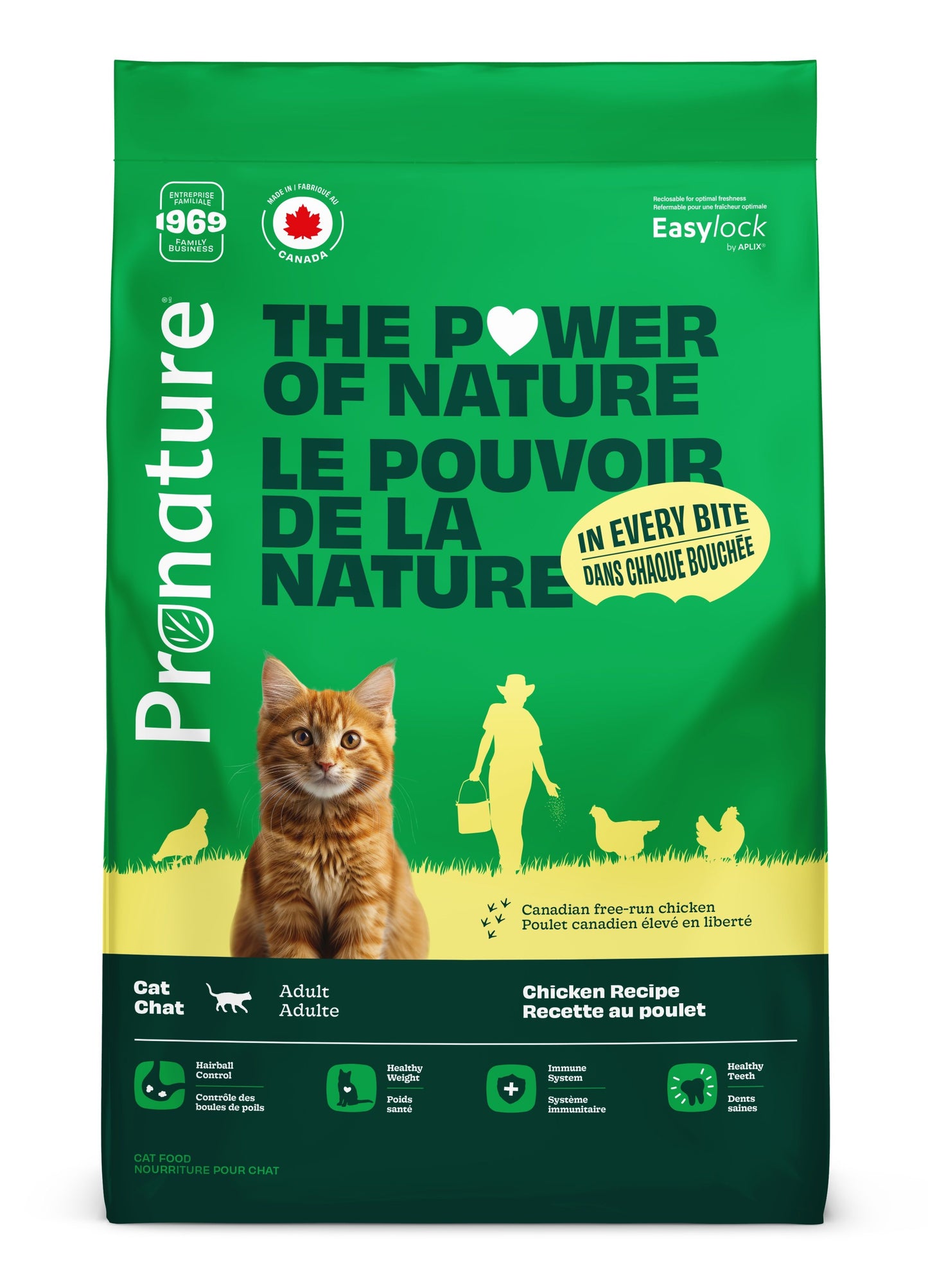 Pronature Nourriture Pour Chat - Recette Au Poulet 10 Kg