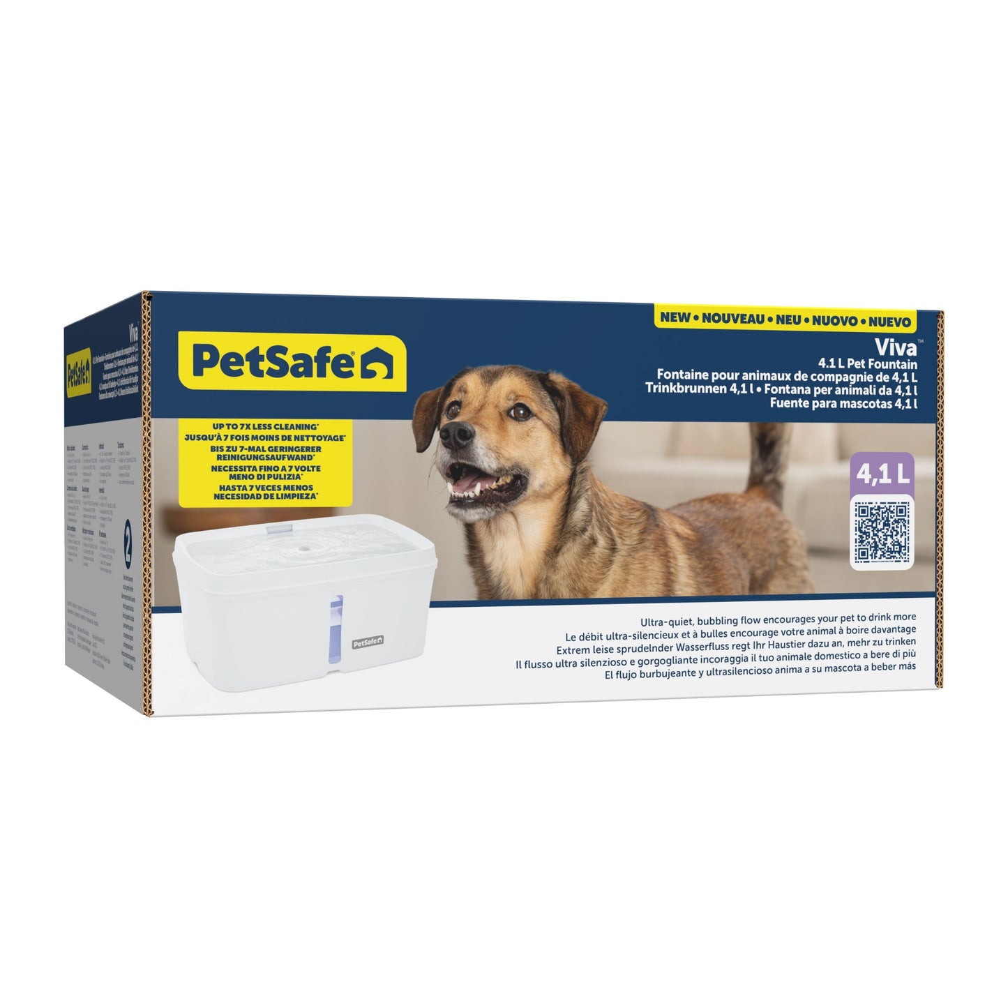 Petsafe Fontaine Viva Pour Animaux De Compagnie - 4,1 Litres