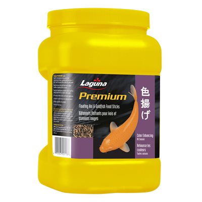Bâtonnets flottants Premium Laguna rehaussant les couleurs des koïs et des poissons rouges, 310 g (11 oz)