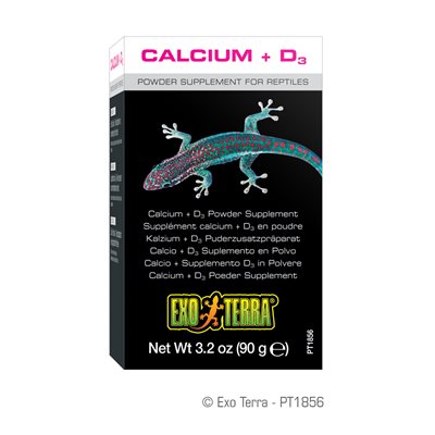 Supplément de calcium + D3 Exo Terra en poudre, 90 g (3,2 oz)