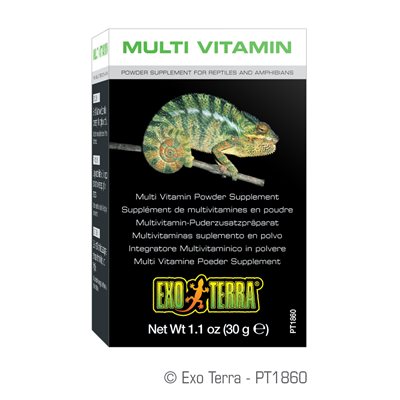 Supplément de multivitamines Exo Terra en poudre, 30 g (1,1 oz)