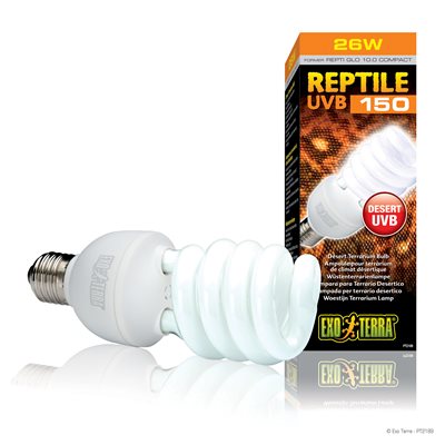 Ampoule fluocompacte Reptile UVB150 Exo Terra, 26 W