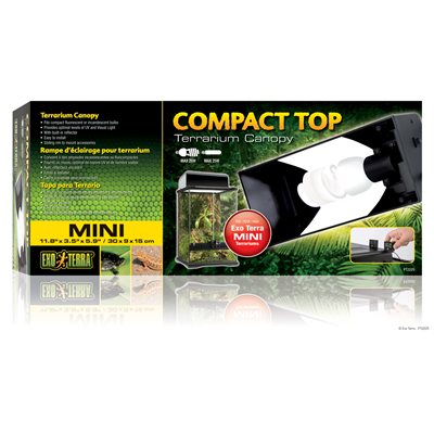 Couvercle avec éclairage Compact Top Exo Terra, 30 x 9 x 15 cm (11,8 x 3,5 x 5,9 po)