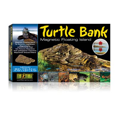 Talus Turlte Bank Exo Terra pour tortues, moyen, 29,8 x 17,8 x 5,4 cm (11,73 x 7,01 x 2,13 po)