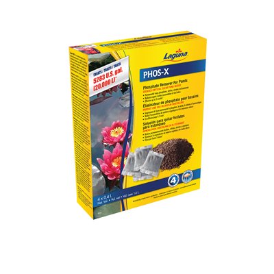 Éliminateur de phosphate Phos-X Laguna, formule concentrée, traite jusqu'à 20 000 L (5 283 gal US)