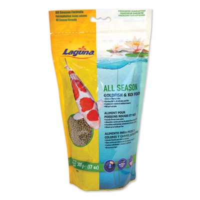 Aliment flottant Toutes saisons Laguna pour poissons rouges et koïs, 500 g (17 oz)