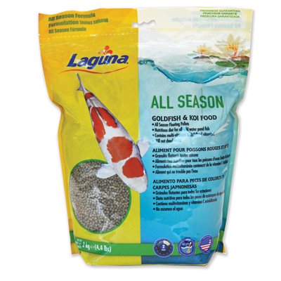Aliment flottant Toutes saisons Laguna pour poissons rouges et koïs, 2 kg (4,4 lb)