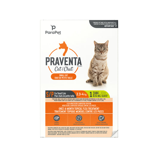 Praventa Traitement Parapet , chats de petite taille, 1 tube