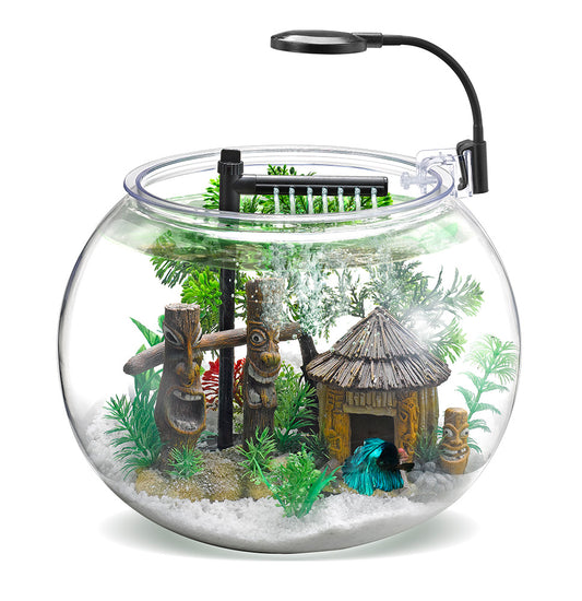 Nubios Bocal à poisson avec pompe et lumière 12L