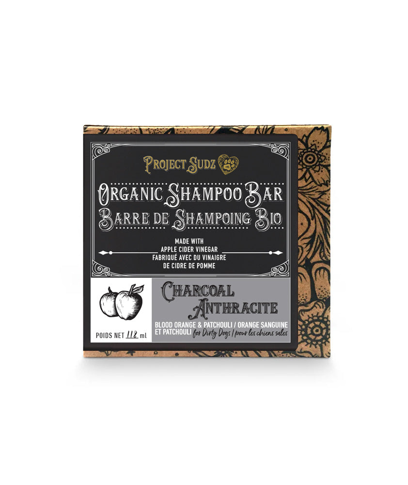 Project Sudz shampoing Bio en barre au charbon 4oz