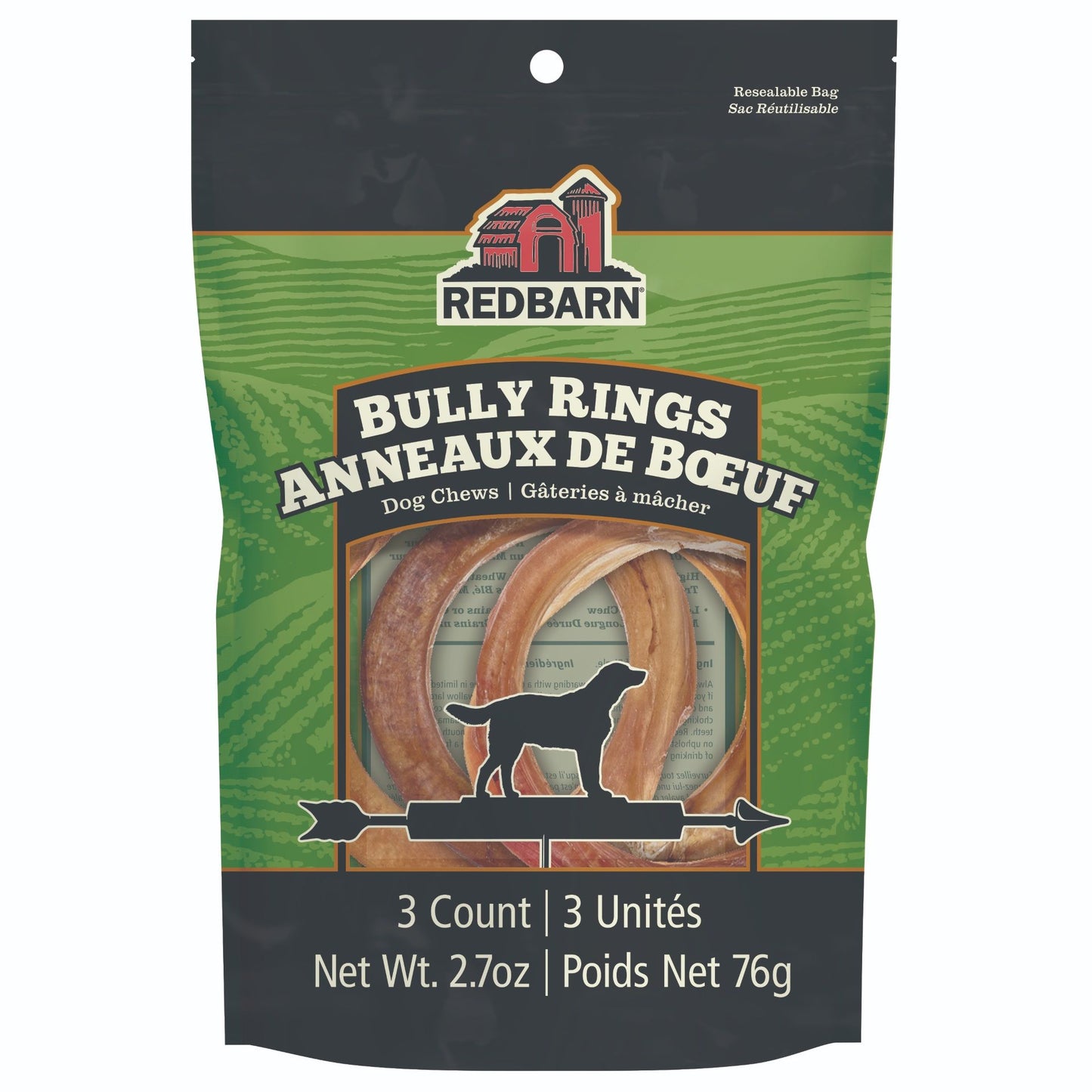 Redbarn Anneaux De Boeuf Pour Chien, Sac De 3 Unités