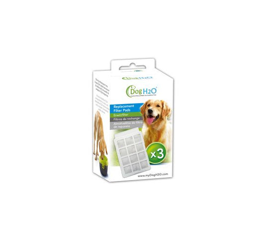 H2o Filtres De Rechange Pour Fontaines Chien Ou Chat - Pqt 3