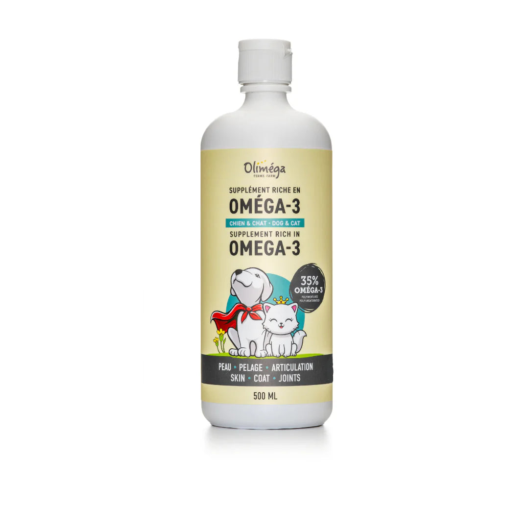 Olimega Farm Supplément chien et chat riche en oméga-3