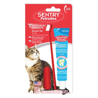 Trousse de soins dentaires Petrodex Sentry pour chats