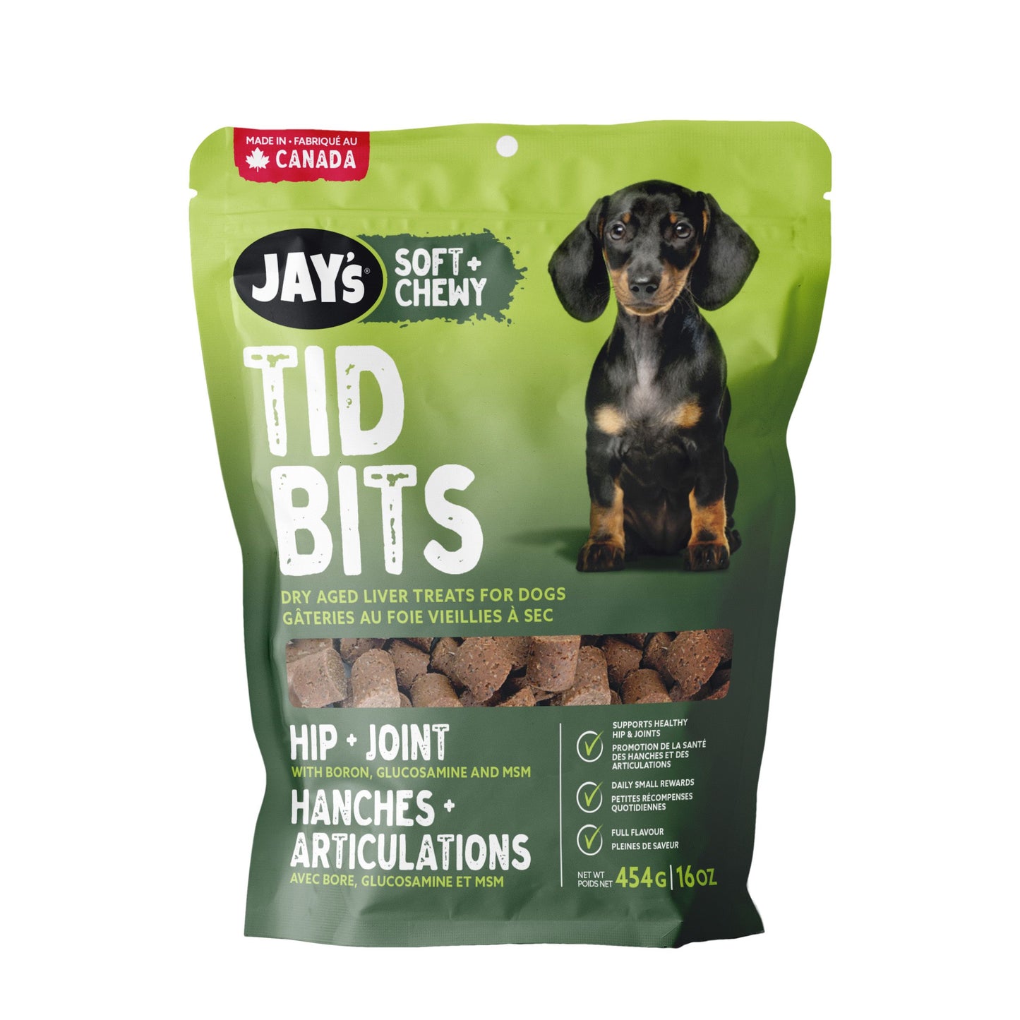 Jay's Tid Bits, Gâteries Pour Chien, Hanches & Articulations
