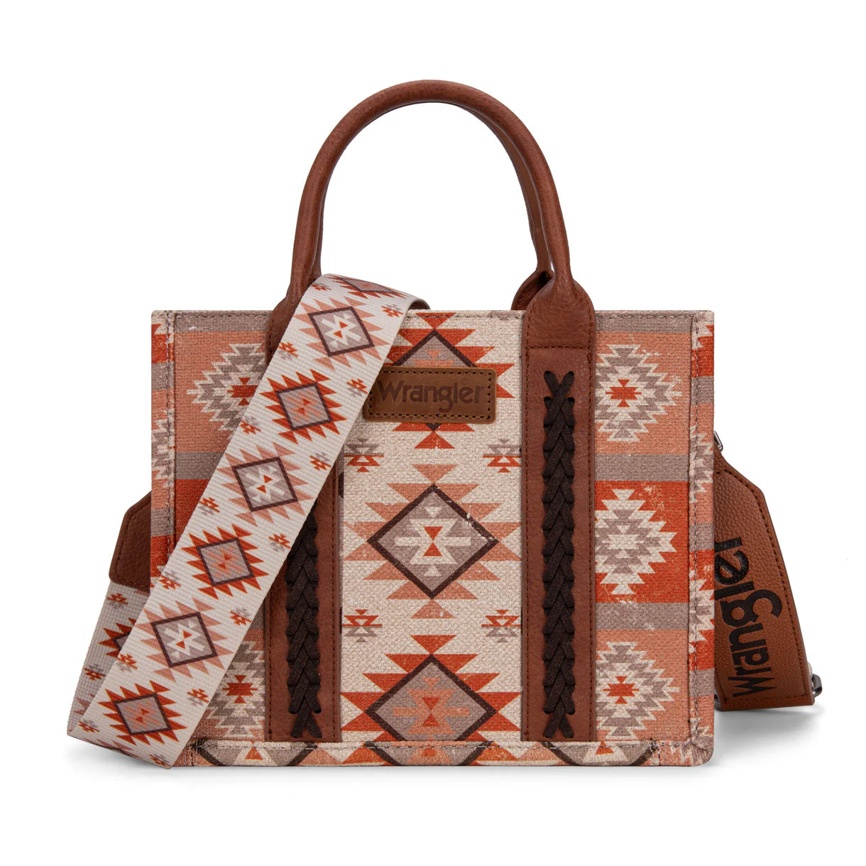 Wrangler Aztec Pattern Double Face/Bandoulière Bandoulière - Marron clair
