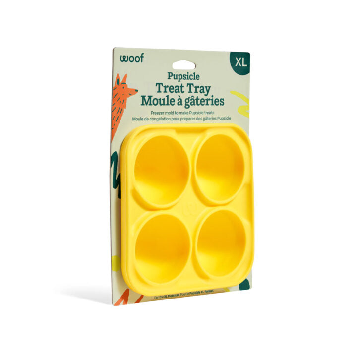 Woof Pet Moule à gâteries Pupsicle jaune