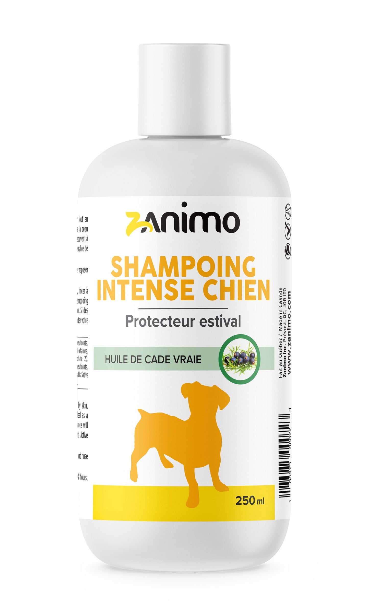 Zanimo Shampoing Intense Pour Chien - Protecteur Estival 250ml