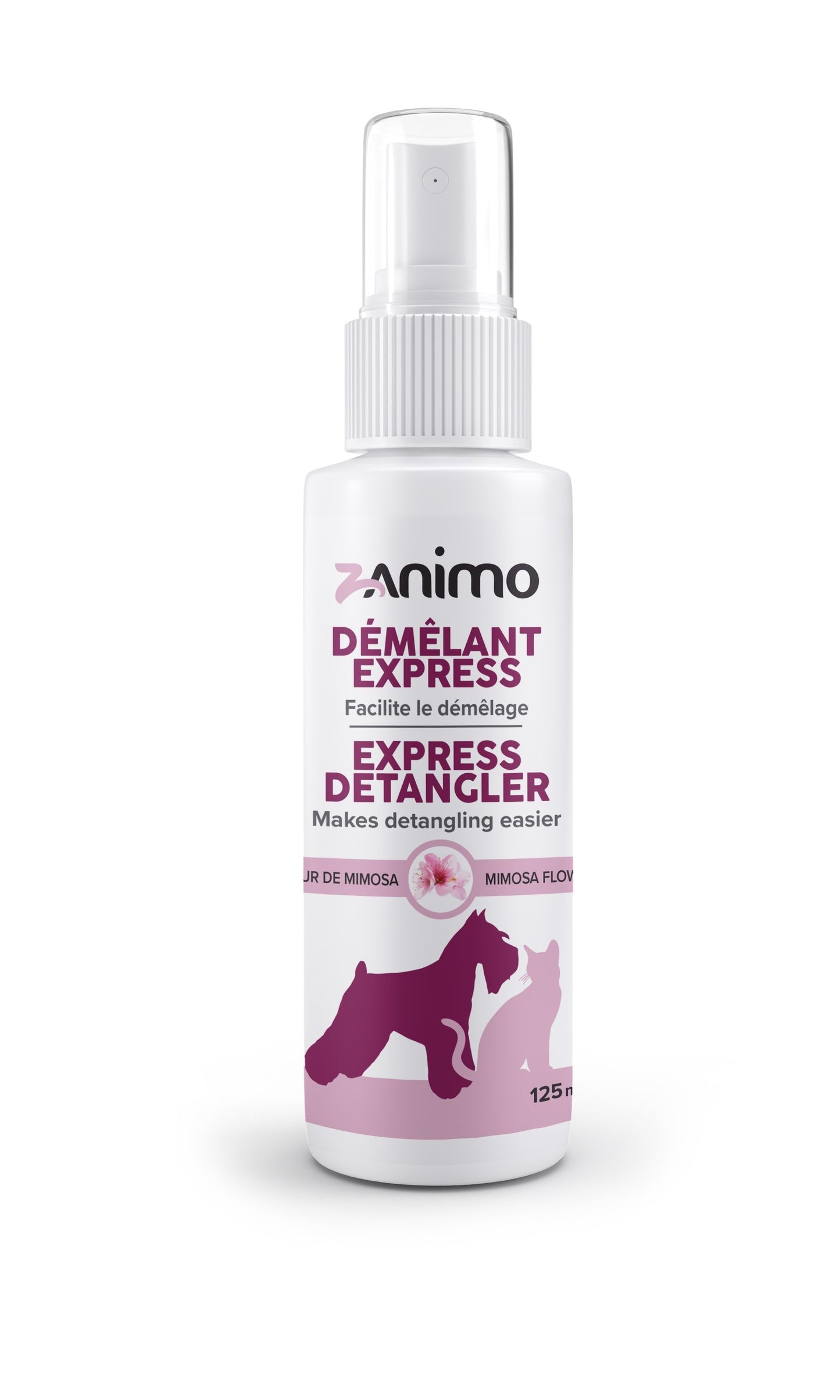 Zanimo Vapo-démêlant Express, Facilite Le Démêlage, Pour Chien Et Chat - Fleur De Mimosa 125ml